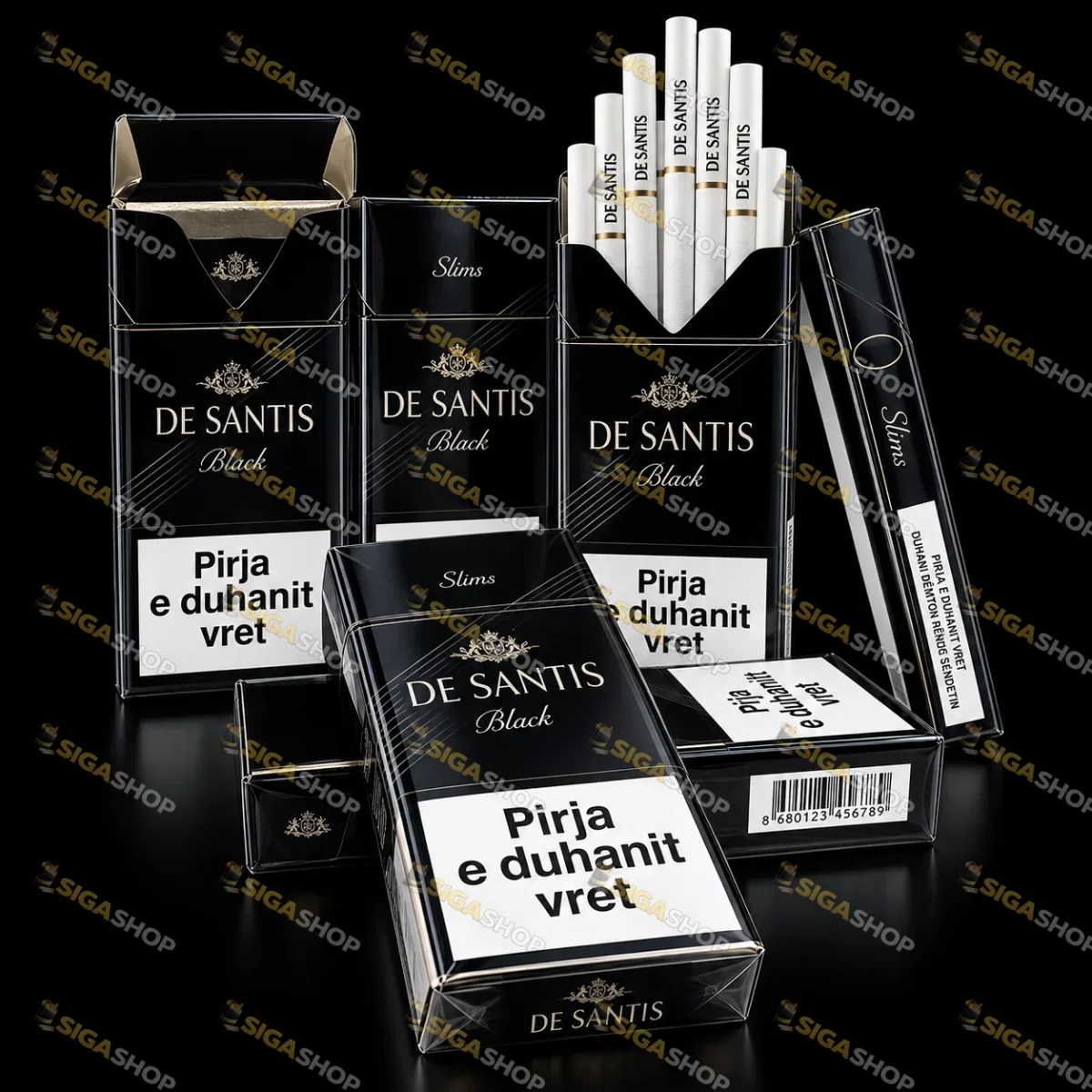 Сигарети De Santis Slims Black